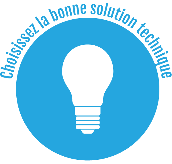 ETAPE 3 : Choisissez la bonne solution technique