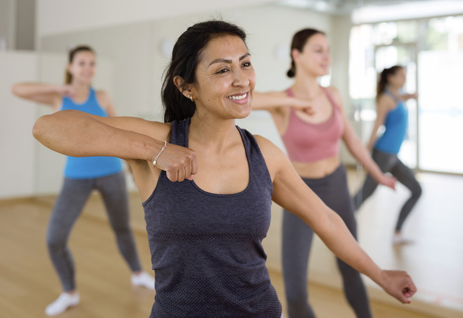 femme cours de sport